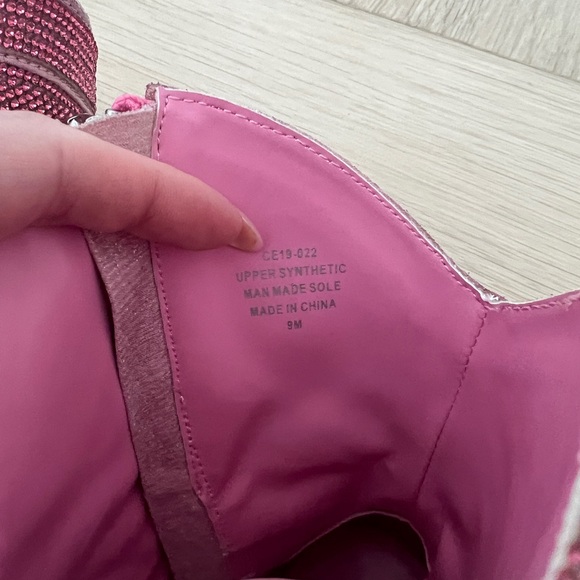 Pink Rhinestone Western Boots - Picture 4 of 8